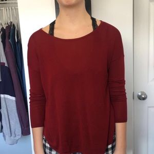 Lightweight Maroon Sweater